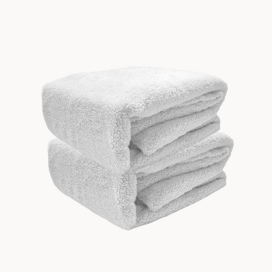 Lot de 2 draps-housses pour matelas Teddy Keep Dreaming Stone Grey