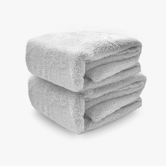 Lot de 2 draps-housses pour matelas Teddy Keep Dreaming Stone Grey