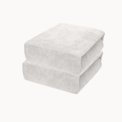 Matras Hoeslaken Velvet Pure White 2-Pack