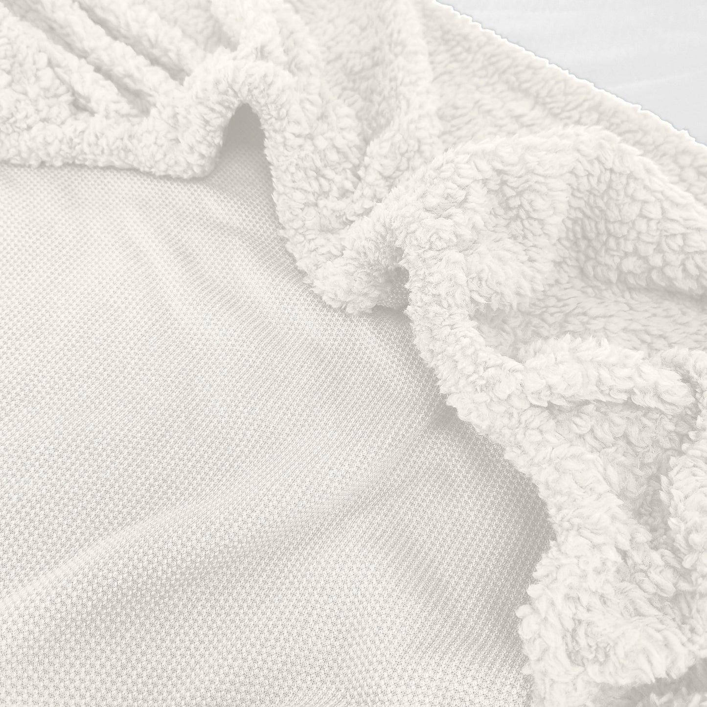 Drap-housse pour matelas Teddy - Dormir sur des nuages ​​Blanc