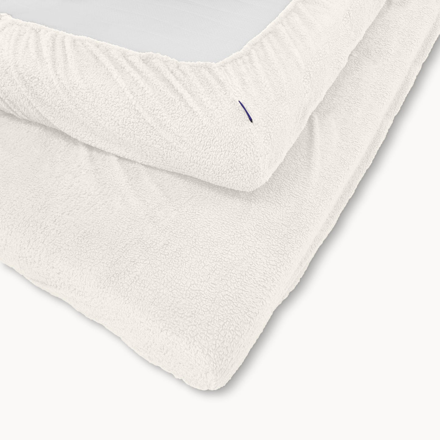 Drap-housse pour matelas Teddy - Dormir sur des nuages ​​Blanc