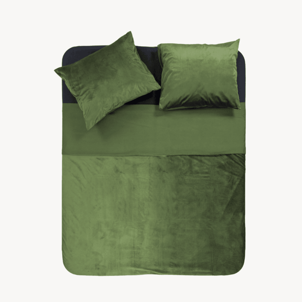 Dekbedovertrek set Fluweel / Velvet Green - Y-NOT | be different