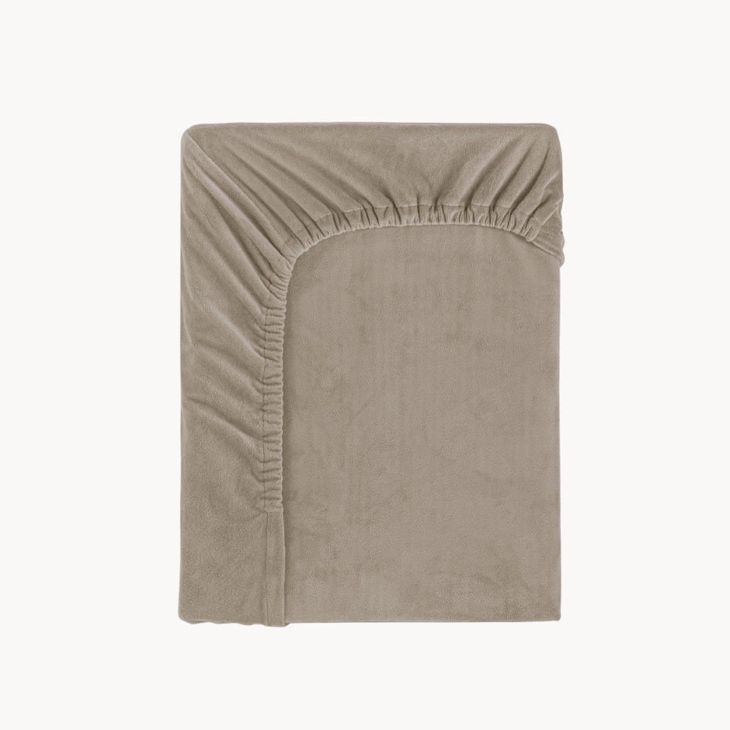 Matras Hoeslaken Velvet Tan Taupe