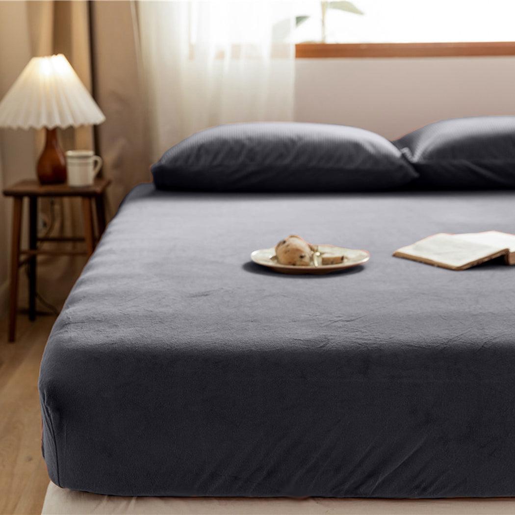 Matras Hoeslaken Velvet Earl Grey