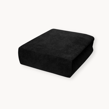 Matras Hoeslaken Velvet Obsidian Black