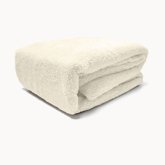 Matras Hoeslaken Teddy - Cappuccino White