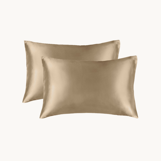 Kussenslopen Satijn Tranquil Taupe 60x70 cm (2-pack)