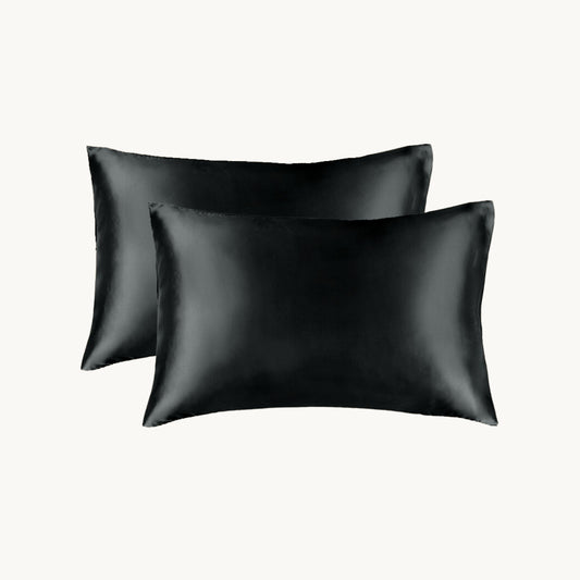 Kussenslopen Satijn Pandora Black 60x70 cm (2-pack)