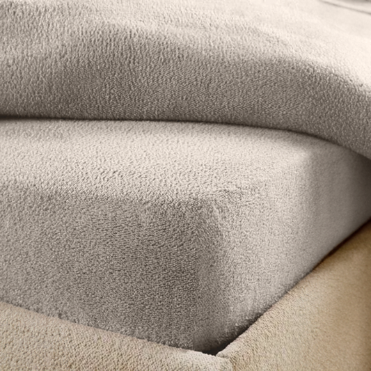 Drap-Housse pour Matelas Teddy - Café Glacé Taupe