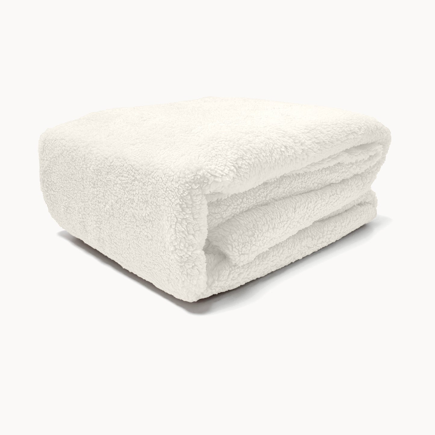 Drap-housse pour matelas Teddy - Dormir sur des nuages ​​Blanc